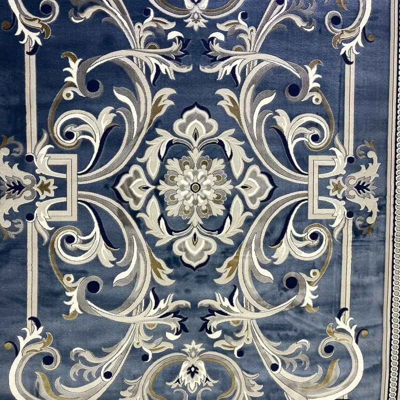 سجاد تركي جنيف نقش فرنسي 42111A سماوي مقاس 50*80