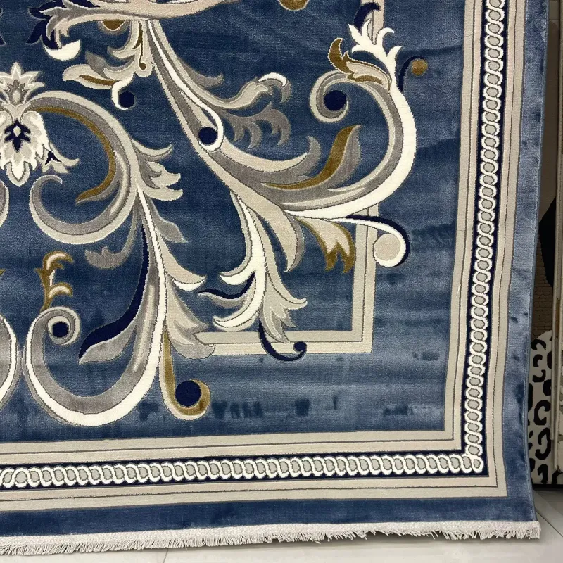 سجاد تركي جنيف نقش فرنسي 42111A سماوي مقاس 50*80