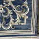 سجاد تركي جنيف نقش فرنسي 42111A سماوي مقاس 50*80