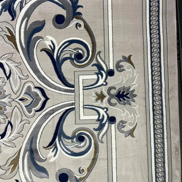 Turkish Geneva rug French pattern 42111A Light grey size 50*80
