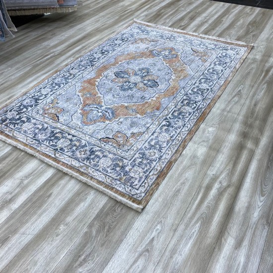 Bulgarian Carpet Hannover K079B Blue Beige Orange