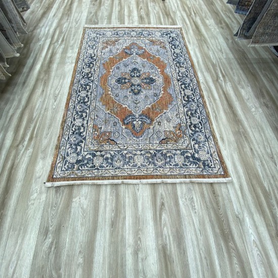 Bulgarian Carpet Hannover K079B Blue Beige Orange