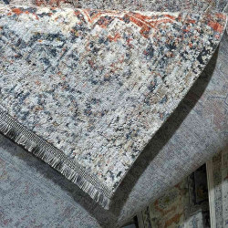 سجاد تركي هانوفر B595B رصاصي فاتح مولتي روز مقاس 80*150 سجاد تركي هانوفر B595B رصاصي فاتح مولتي روز مقاس 80*150