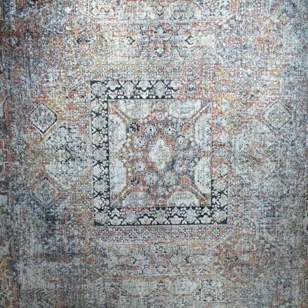 Türkiye rugs Hannover B595B light gray multi rose Size 80*150