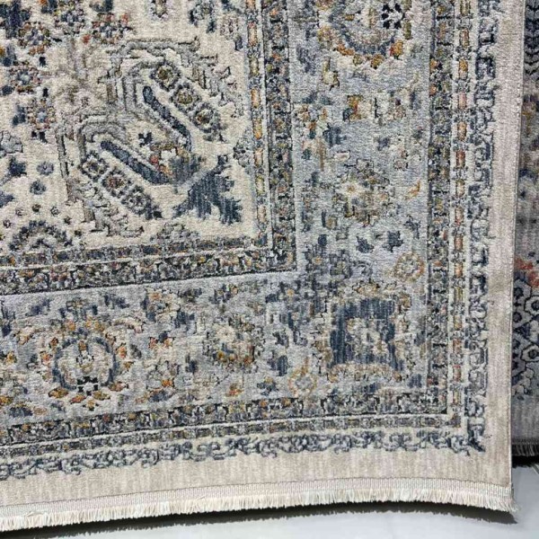 سجاد تركي هانوفر KB95A بيج رصاصي فاتح مقاس 100*300