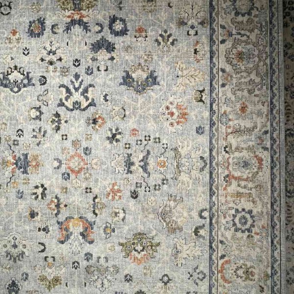 Turkish rugs Hanover KC01A light gray multi rose 80*150