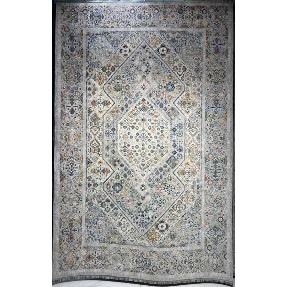 سجاد تركي هانوفر KC17A رصاصي فاتح مولتي روز مقاس 80*150 سجاد تركي هانوفر KC17A رصاصي فاتح مولتي روز مقاس 80*150