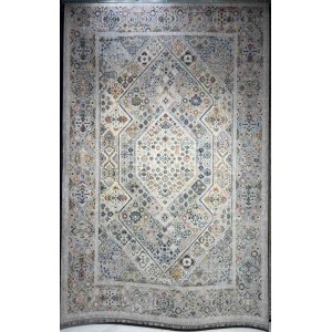 Turkish rugs Hanover KC17A Light Gray Multi Rose Size 80*150