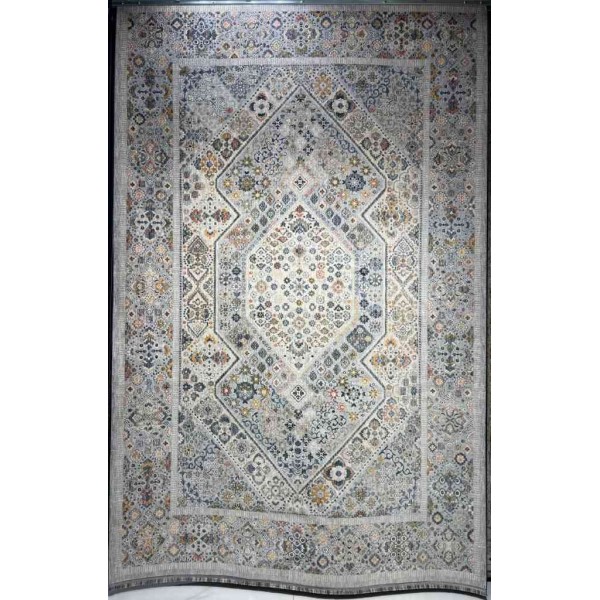 Turkish rugs Hanover KC17A Light Gray Multi Rose Size 80*150