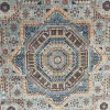 Turkish rugs Hanover KM80A TURQUOISE Dark BLUE Size 80*150