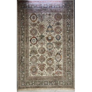 سجاد تركي هانوفر KK34A بيج مولتي روز مقاس 300*400