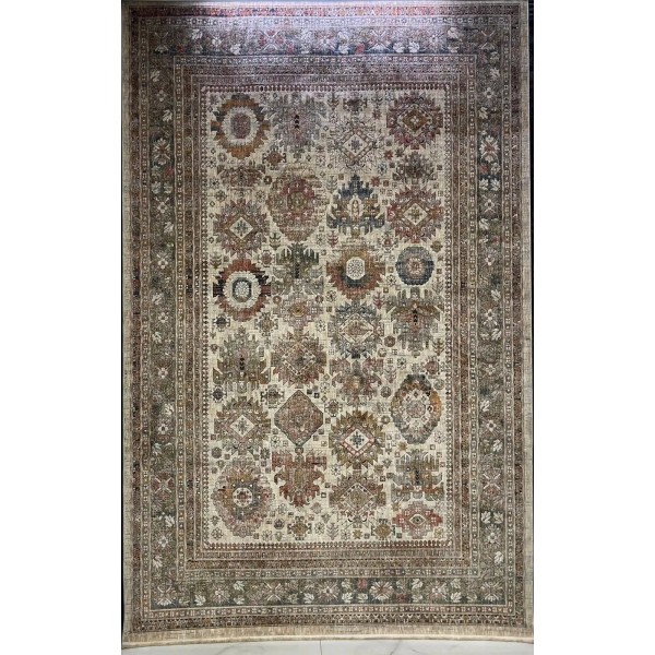 Turkish rugs Hanover KK34A beige multi rose Size 200*300