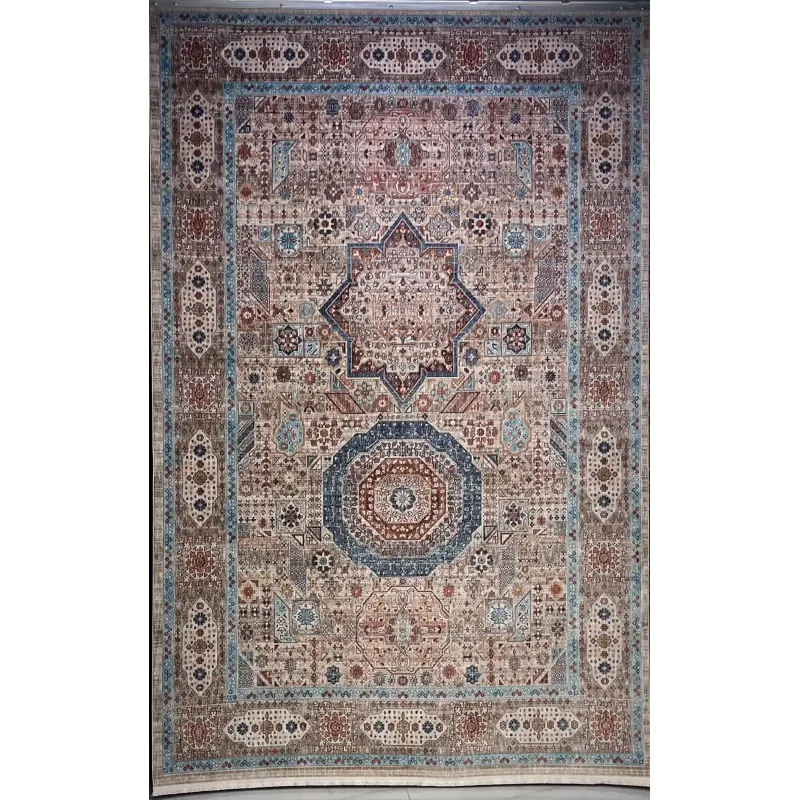 سجاد تركي هانوفر KM82A كريم زهري مقاس 150*220