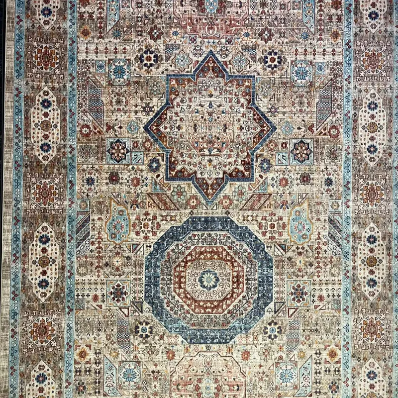 سجاد تركي هانوفر KM82A كريم زهري مقاس 150*220