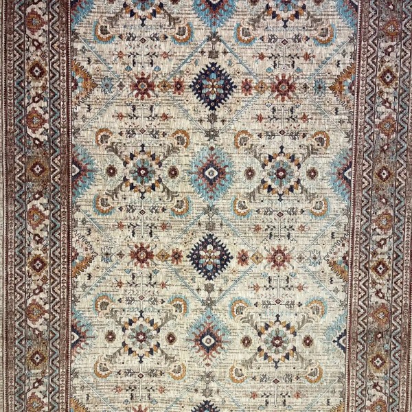 سجاد تركي هانوفر KM88A كريم بيج غامق مقاس 150*220