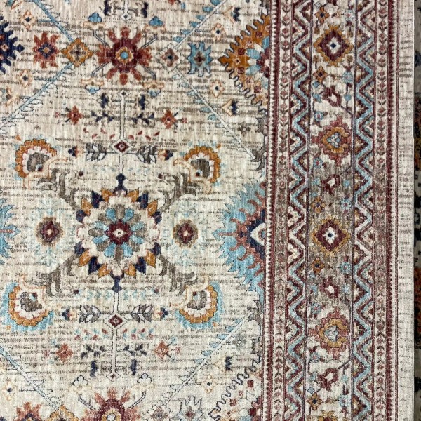 سجاد تركي هانوفر KM88A كريم بيج غامق مقاس 150*220