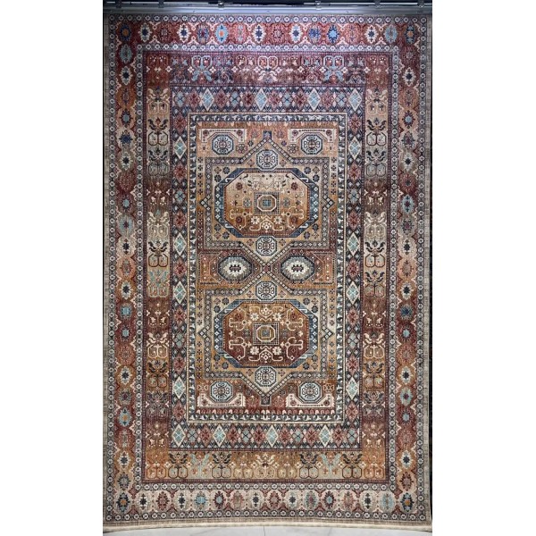 سجاد تركي هانوفر KM90A اورنج احمر مقاس 150*220