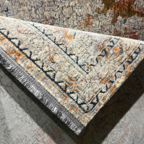 سجاد تركي هانوفر KR19A بيج برتقالي مقاس 150*220