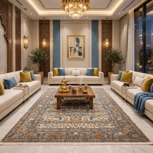Türkiye Hannover Bohemian Rugs KR24A CREAM ORANGE Size 250*350