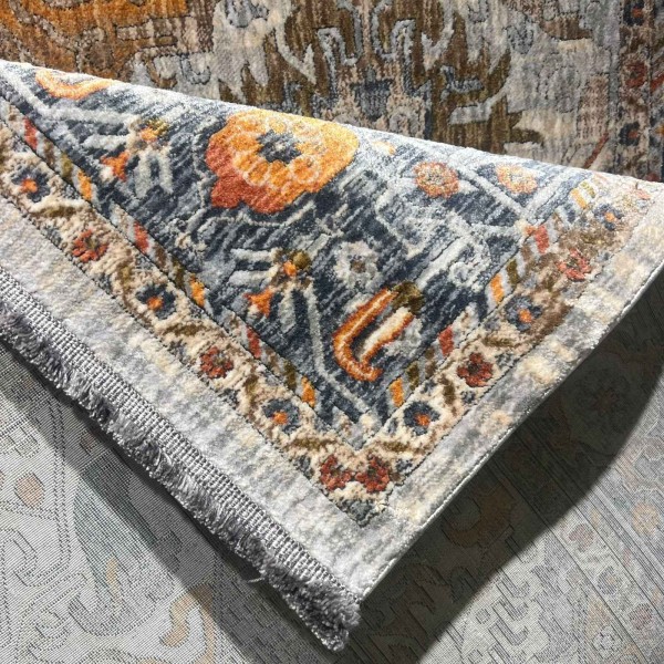 Türkiye Hannover Bohemian Rugs KR28A BEIGE MULTI AQUA Size 200*300