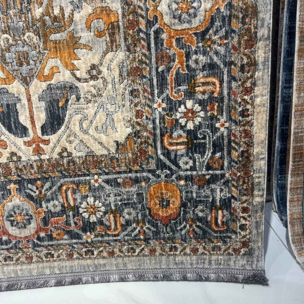 Türkiye Hannover Bohemian Rugs KR28A BEIGE MULTI AQUA Size 200*300