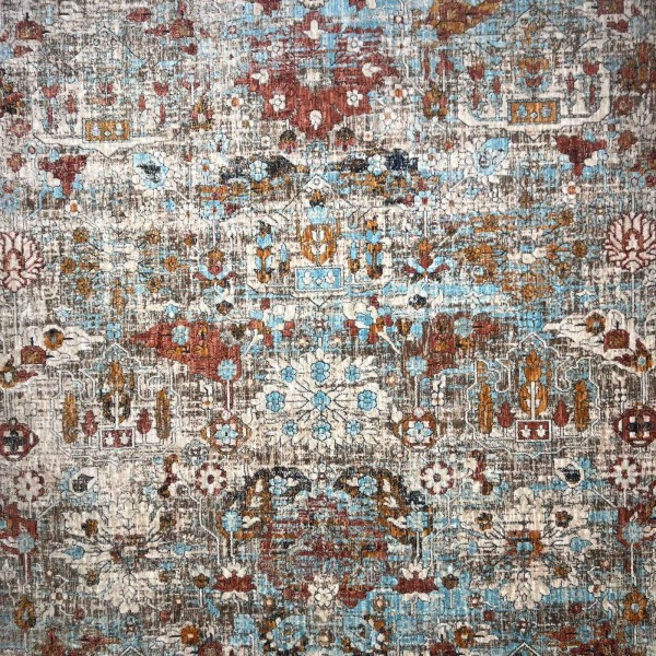 سجاد هانوفر بوهيمي تركي KR26B كريم برتقالي مقاس 250*350