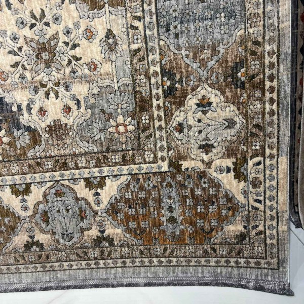 سجاد هانوفر بوهيمي تركي KR29A بيج اخضر مقاس 200*300
