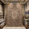 سجاد هانوفر بوهيمي تركي KR31A بيج احمر مقاس 250*350