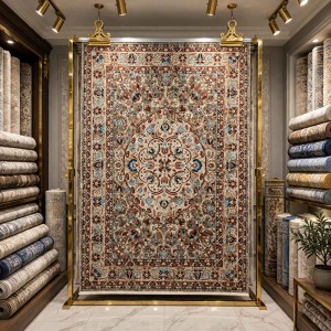 سجاد هانوفر بوهيمي تركي KR31A بيج احمر مقاس 200*300