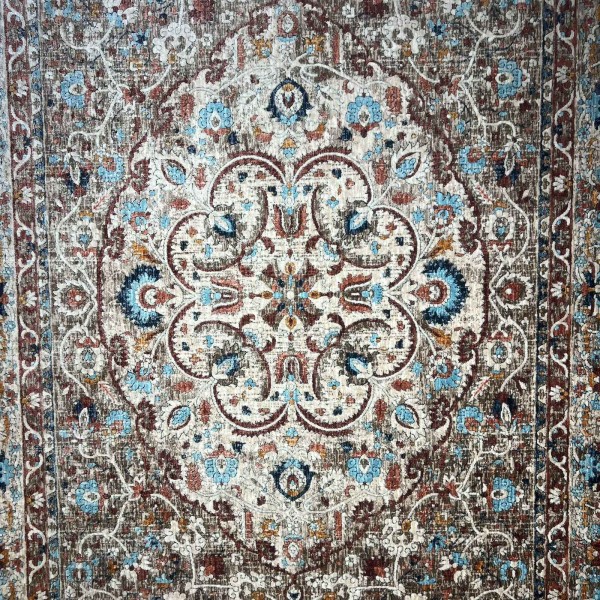 سجاد هانوفر بوهيمي تركي KR31A بيج احمر مقاس 250*350
