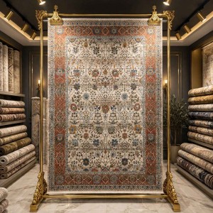 سجاد هانوفر بوهيمي الهبة تركي KR32A بيج مولتي روز مقاس 250*350