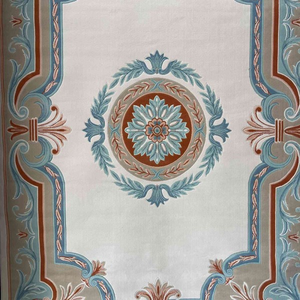 سجاد تركي هيلتون 43759A كريم اكوا مقاس 250*350