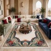 سجاد تركي هيلتون 43759A كريم اخضر مقاس 250*350