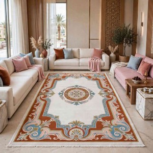 سجاد تركي هيلتون 43759A كريم تيرا مقاس 80*150