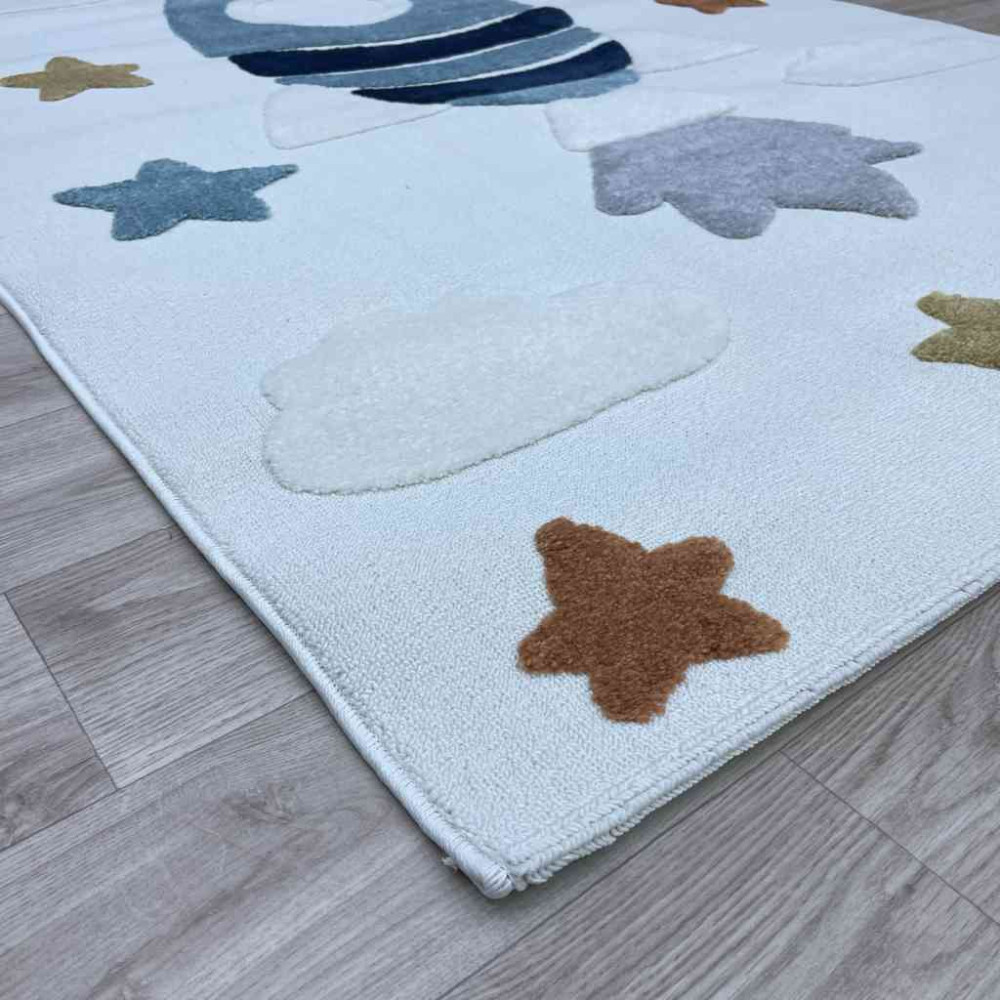 سجاد تركي اطفال كيدز A1531A اللون كريم مقاس 200*290