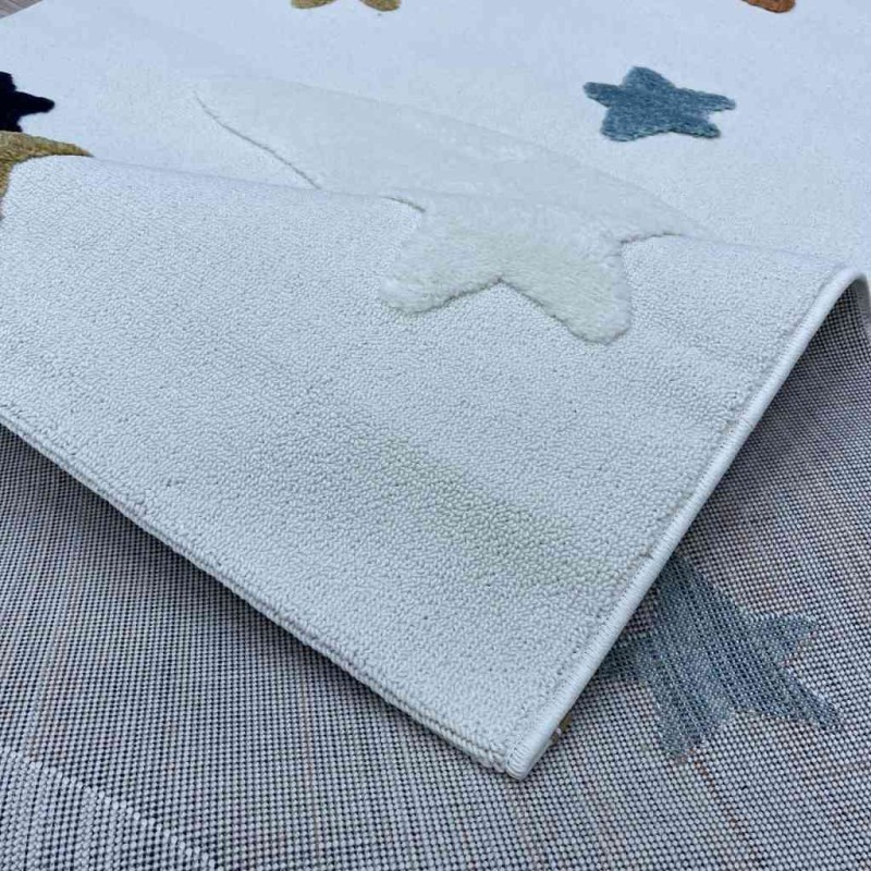 سجاد تركي اطفال كيدز A1534A اللون كريم مقاس 150*220