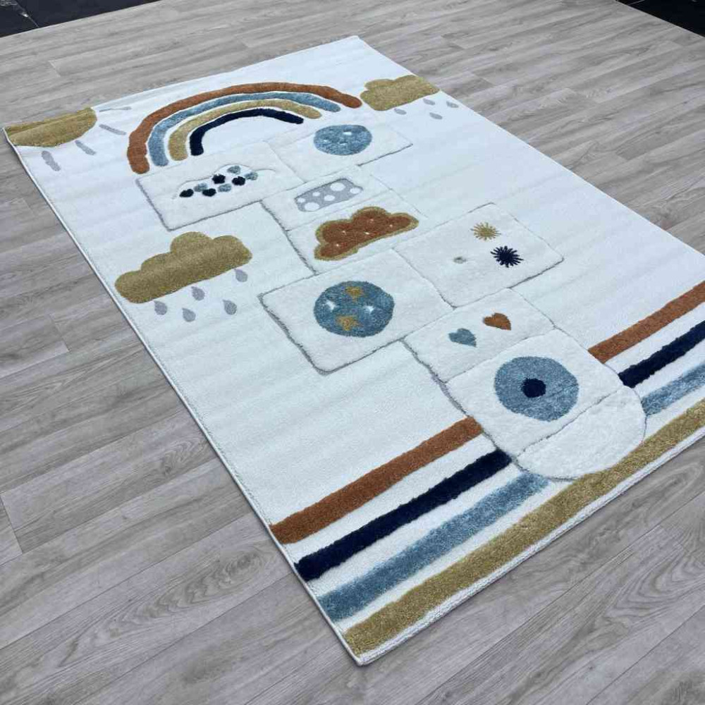 سجاد تركي اطفال كيدز A1567A اللون كريم مقاس 200*290