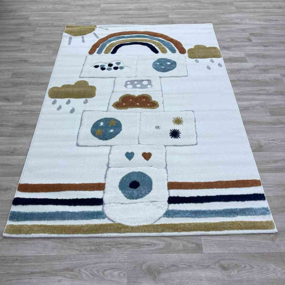 سجاد تركي اطفال كيدز A1567A اللون كريم مقاس 200*290