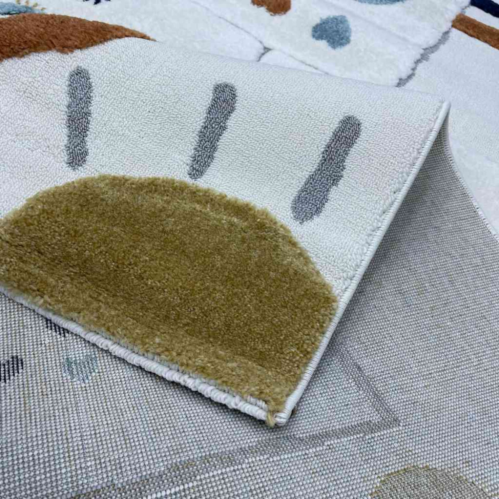 سجاد تركي اطفال كيدز A1567A اللون كريم مقاس 200*290