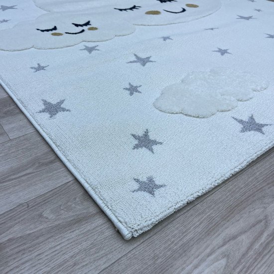 Turkish Kids Carpet A2703A Cream Color Size 80*150