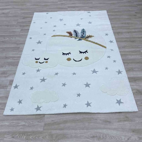 Turkish Kids Carpet A2703A Cream Color Size 200*290