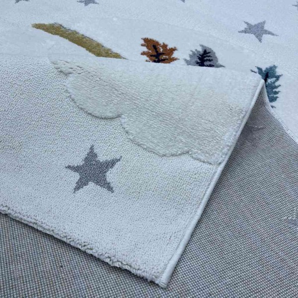 Turkish Kids Carpet A2703A Cream Color Size 200*290