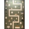 Turkish childrens rug Kids Plus 442358A Light green size 150*220
