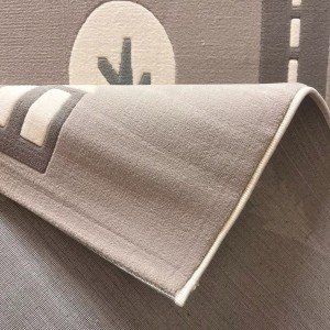 سجاد تركي اطفال كيدز بلاس 442358A اللون رصاصي فاتح مقاس 150*220