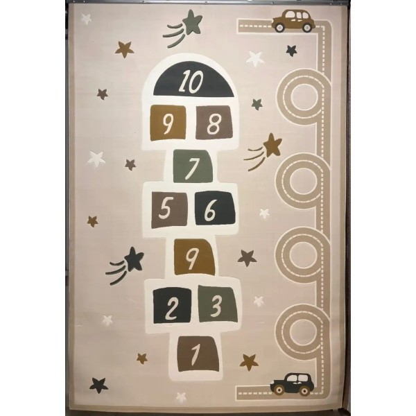 Turkish childrens rug Kids Plus 41653A cream size 150*220
