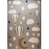 Turkish childrens rug Kids Plus 441558A Light gray size 150*220