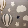 Turkish childrens rug Kids Plus 441558A Light gray size 150*220