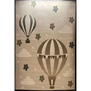 سجاد تركي اطفال كيدز بلاس 41561A اللون كريم مقاس 120*170
