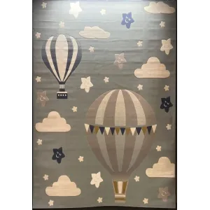 سجاد تركي اطفال كيدز بلاس 41561A اللون سماوي فاتح مقاس 120*170