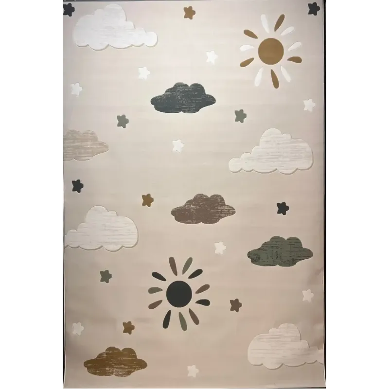 سجاد تركي اطفال كيدز بلاس 41565A اللون كريم مقاس 150*220